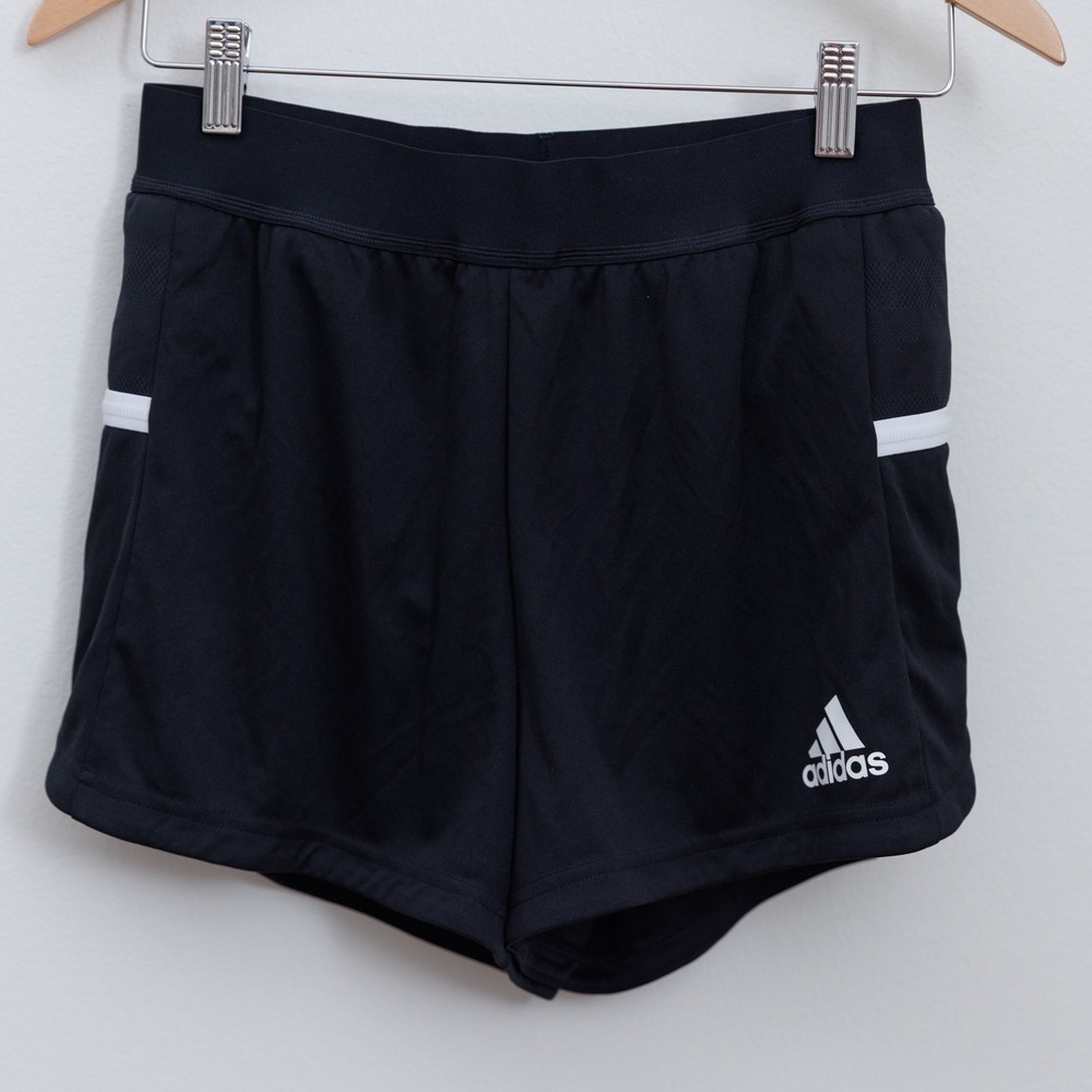 Adidas Womens Aeroready Running Shorts Black White Athletic Gym Size M